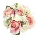 Adlmired By Nature Admired By Nature GPB8359-BLUSH 9 Stems Artificial Rose & Hydrangea Mixed Bouquet; Blush GPB8359-BLUSH